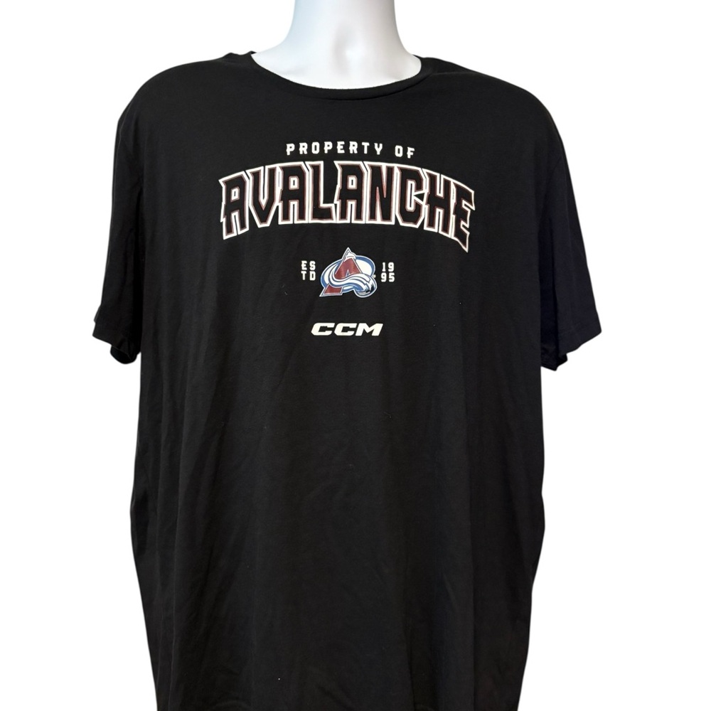 CCM Men’s Colorado Avalanche Graphic Tee with Team Crest Black 2XL